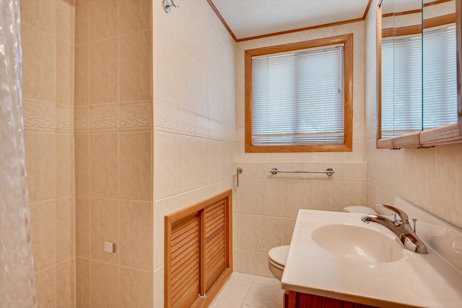 One of three full baths